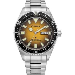 Citizen Men's Promaster Dive Automatic 3-Hand Stainless Steel Watch, Day Date, Luminous, 41mm