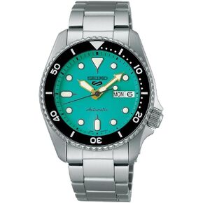 SEIKO 5 Sports Men's Automatic Watch with Stainless Steel Bracelet & Teal Dial - SRPK33K1