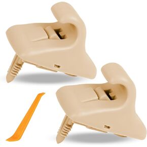 2Pcs Sun Visor Retainer Bracket Clips Holdor Hook Replace 852353X000TX Compatible with Hyundai Elantra 2014(Gray)