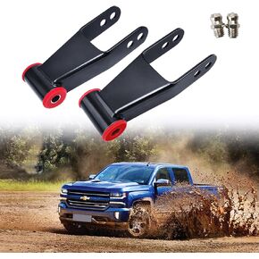 2" Suspension Rear Lowering Drop Shackles Kit Replacement for Chevy 1988-1998 GMC C1500 C2500 1988-2019 K1500 K2500 Suburban GMC Yukon Sierra 2/4 drop kit silverado 1500# 410520