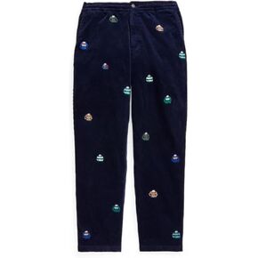 POLO RALPH LAUREN Men's Classic Fit Prepster Corduroy Pants (Navy MU, L)