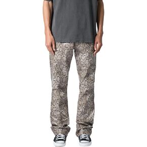 mnml Men's B605 Python Flare Pants