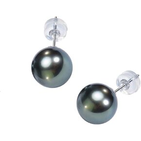 Gifts for Women- black pearl earrings Pearl Necklaces Real Pearl Pendant, Christmas Gifts for Wife Mom Girlfriend, Anniversary Valentine's Day