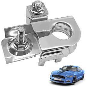 Negative Battery Terminal Clamp Negative Battery Terminal Clamp w Nuts Compatible with F150 Edge Mustang etc Replaces# BT4Z-14450-BA Car Battery Connector