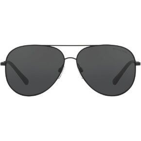 Michael Kors Men's MK5016 Kendall Aviator Sunglasses, Black, 60 mm