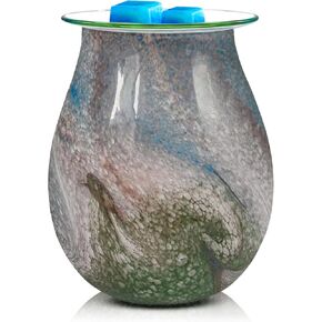 Leyoue Glass Electric Wax Melt Warmer Wax Burner Melter Fragrance Wax Warmer for Home Office Gifts & Decor