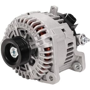 Alternator Fit for Nissan Armada/Frontier/NV1500/NV2500/NV3500/Pathfinder/Titan/Xterra, for INFINITI QX56, for Suzuki Equator, 2007-2019#Replace 11256N 12V 130A 7-Groove Pulley Alternator
