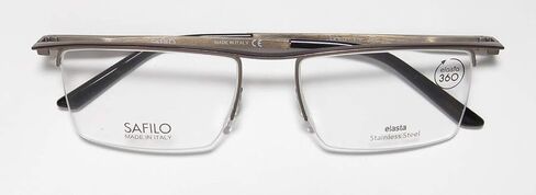 Safilo 1071 Elasta للرجال/النساء مفصلات زنبركية نصف حافة عالية الجودة أصلية ومميزة (52-17-140، بني غير لامع/برونزي) in Kuwait