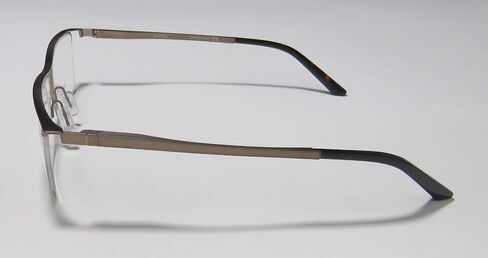 Safilo 1071 Elasta للرجال/النساء مفصلات زنبركية نصف حافة عالية الجودة أصلية ومميزة (52-17-140، بني غير لامع/برونزي) in Kuwait