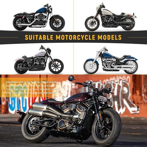 مسمار مسمار مقعد سريع الفك للدراجة النارية - مسمار تثبيت مقعد خلفي من سبائك الألومنيوم 1/4 بوصة - 20 خيط، متوافق مع 1996-2024 Sportster وStreet Glide وSoftail وRoad Glide والمزيد in Kuwait
