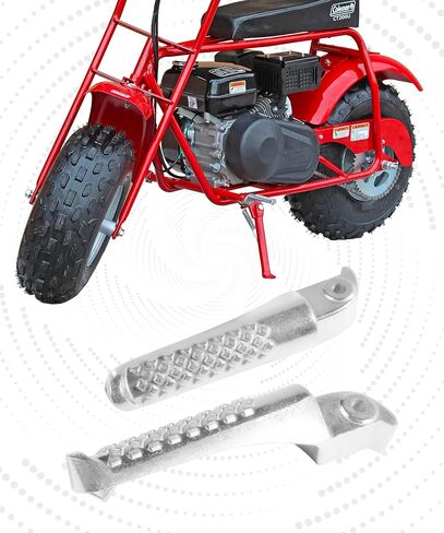 Pegs for Bike,Car Accessories Foot Pegs,Bike Foot Pegs,Mini Bike Parts,Mini Bike Foot Pegs Foot Rest Kit,Foot Pegs Footrest Bracket Foot Pedal for 79cc 97cc 100cc 3.0hp 196cc 200cc 6.5hp (Silver) in Saudi Arabia