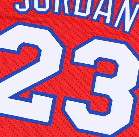 Mens Basketball Jersey #23 Space Movie Jersey White/Black/Blue in Saudi Arabia