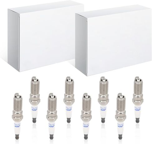 حزمة من 8 شمعات إشعال بلاتينيوم إيريديوم تناسب سيلفرادو 1500/2500/3500 HD تاهو كامارو سوبربان سييرا 1500 يوكون XL إسكاليد يستبدل 91418، ILTR5E11، 12622441، 12625058 in Kuwait