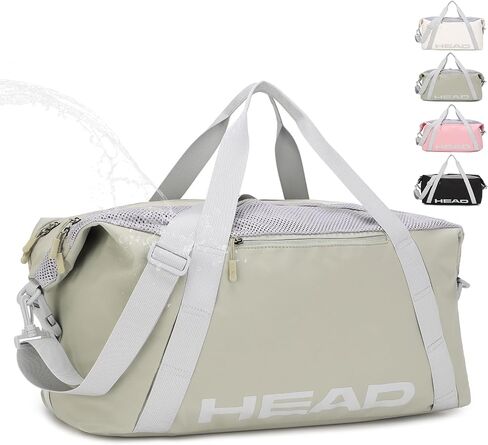 HEAD 45L Waterproof Travel Duffel Bag for Men & Women, Large Capacity Crossbody Sport Gym Bags for Fitness/Yoga, Lightweight Shoulder Tote Bag for Weekender Overnight/Business Workout in Kuwait