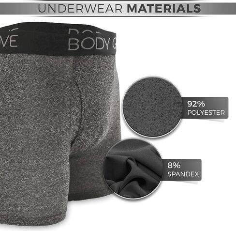Twist Body Glove Men's Boxer Briefs 6-Pack Micro Modal, Contoured Shape, Soft & Breathable, Comfort Fit Underwear in Saudi Arabia