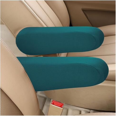 2 PCS Car Front Seat Armrest Covers, Comfortable Front Seat Armrest Protectors, Protective Arm Rest Pair Replacement Fit for Trucks, SUVs, and Vans, Car Accessories (Black) in Saudi Arabia