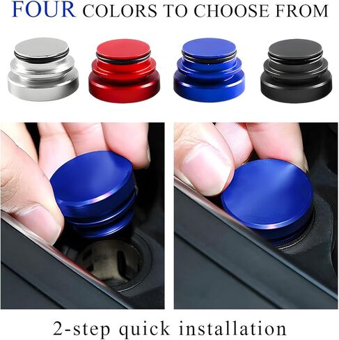 Cigarette Lighter Plug Cover, Aluminum Auto Cigarette Lighter Plug Parts, Dustproof & Waterproof Cigarette Lighter Plug for Most Cars/Tracks/SUVs, Car Accessories (Black) in Kuwait