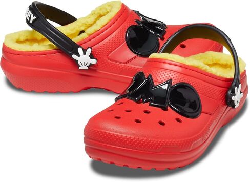 Crocs Unisex-Child Classic Lined Disney Clogs, Mickey and Minnie Mouse Shoes and Slippers in Kuwait