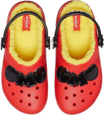 Crocs Unisex-Child Classic Lined Disney Clogs, Mickey and Minnie Mouse Shoes and Slippers in Kuwait