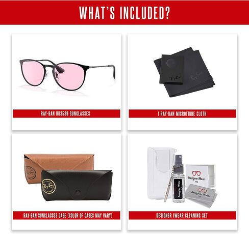 Ray-Ban RB3539 Erika Metal Rounded Sunglasses for Women + BUNDLE With Designer iWear Eyewear Kit in Saudi Arabia
