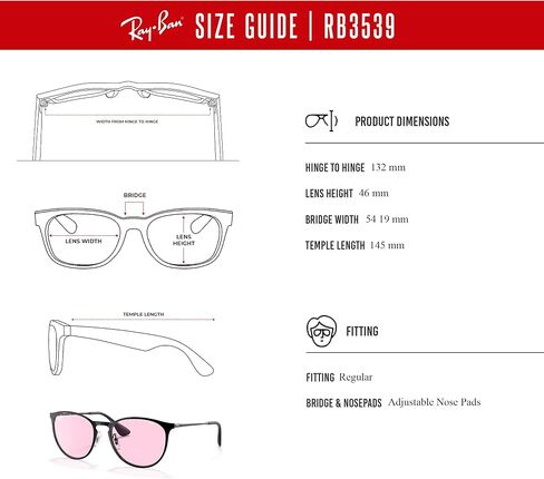 Ray-Ban RB3539 Erika Metal Rounded Sunglasses for Women + BUNDLE With Designer iWear Eyewear Kit in Saudi Arabia