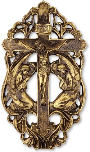 Needzo Elegant Adoration Wall Crucifix, Religious Art for Home and Sanctuary, 8 Inches in Saudi Arabia