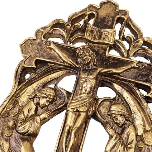 Needzo Elegant Adoration Wall Crucifix, Religious Art for Home and Sanctuary, 8 Inches in Saudi Arabia
