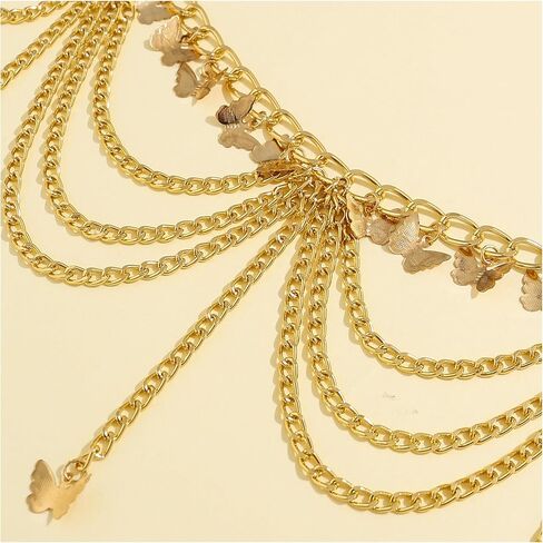 Summer Beach Tassel Waist Chain Belt Bikini Muti-layered Waist Chains Jewelry Sexy Belly Body Chain Dress Outfit Waist Belt Summer Body Jewelry for Women in Kuwait