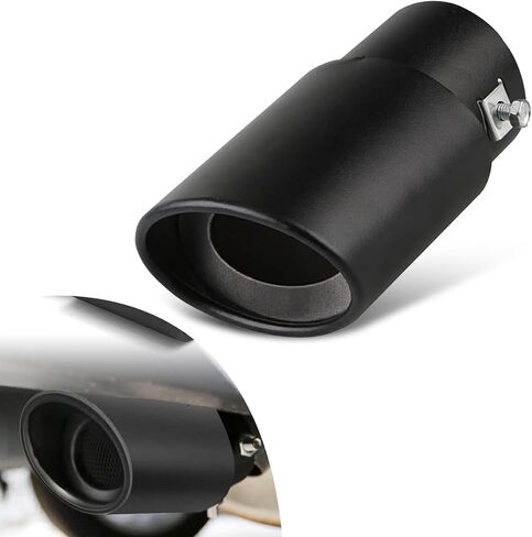 1 PC Car Exhaust Tips, Dual Outlet Bending Muffler Exhaust, Stainless Steel High Temperature Resistant Tail Pipe Muffler Tip, Universal Car Modification Accessories (Multicolor) in Saudi Arabia