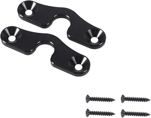 Aluminum Alloy Sun Visor Repair Kit Heavy Duty Upgraded Visor Mounting Clips Fit for Wrangler 2018-2023 Fit for Wrangler JK 2018 Fit for Gladiator 2020 2021 2022 2023-2PCS in Kuwait