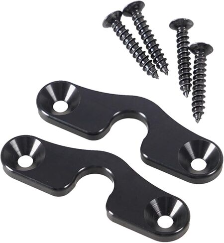 Aluminum Alloy Sun Visor Repair Kit Heavy Duty Upgraded Visor Mounting Clips Fit for Wrangler 2018-2023 Fit for Wrangler JK 2018 Fit for Gladiator 2020 2021 2022 2023-2PCS in Kuwait