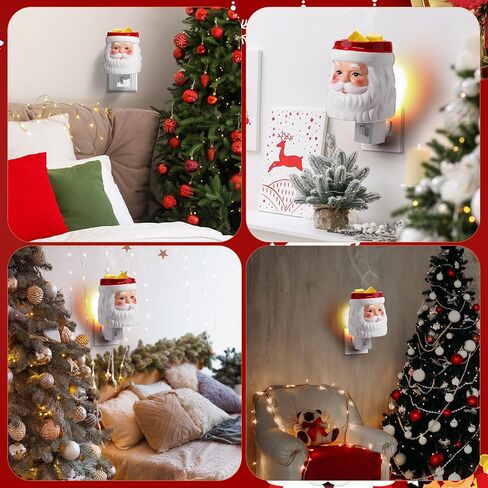 4 قطع عيد الميلاد الشمع تذوب أكثر دفئا الجدار المكونات سانتا كلوز الشمع دفئا المكونات الكهربائية في عيد الميلاد شمعة الشمع دفئا الشمع المعطرة مكعب ذوبان لعيد الميلاد الديكور المنزل غرفة نوم غرفة المعيشة مكتب هدية in Kuwait