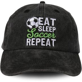 InnoBeta Soccer Gifts Cap for Men/Women, Funny Adjustable Embroidered Hat Gifts
