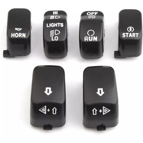 PSLER Hand Control Housing Cap Cover for Touring Electra Road King Street Glide Ultra 1996-2013 Chrome 10 PCS