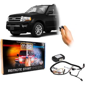 MPC Factory Remote Activated Remote Start Kit with Keyless Entry for 2015-2017 Ford Expedition -Prewired -Firmware Preloaded