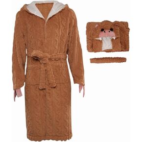 Animal Bathrobe Monkey Robe Adult Cosplay Costume Pajamas Velvet Flannel One Piece Robes Kimono Halloween Suit