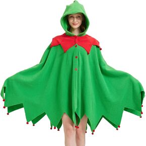 Christmas Elf Costume Cape Adult, Christmas Elf Costume Halloween Costume Christmas Elf Cosplay