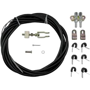 330-9371 Universal Emergency Parking Brake Cable Kit Replacement for Lokar Floor Mount Units/Disc or Drum Brakes Fit for dodge charger mustang chevy belair vega etc