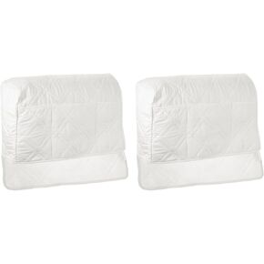 uxcell 2 Pack Sofa Armrest Organizer Non-Slip Armchair Caddy Waterproof Couch Armrest Cover with Side Pocket for Magazines TV Remote, Navy Blue