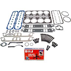 DNJ HGB1144 Cylinder Head Gasket set with Head Bolt Kit For 1998-2003 Dodge B1500 5.2L 5211cc 318cid V8 OHV