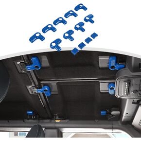 for Bronco Hardtop Roof Removal Switch Handle Cover Trim for Ford Bronco 2021 2022 2023 Blue Interior Accessories 13pcs