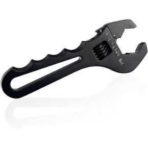 Adjustable An Fitting Wrench 3AN-16AN Fitting Spanner Lightweight Aluminum, for An Hose Fitting Adapters End Black