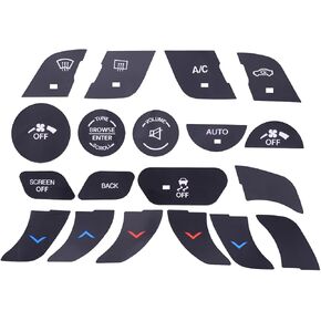 Set AC Climate Control Button Fix Sticker Repair Decal Cover Fit for Chrysler 200 2014-2017