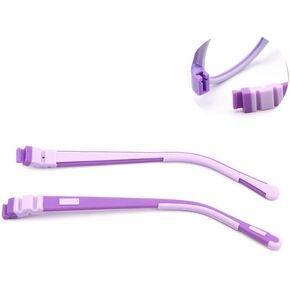 QYAJS Eyeglasses Legs Children Optical Glasses Silicone Flexible Bendable Ams Eyeglasses Girls Boy (Purple)