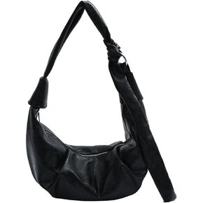 Womens Fashion Shoulder Crossbody Bag Soft Vegan leather Tote Purse Large Dumpling Handbag Top Handle Y2k Satchel