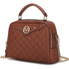 MKF Collection Satchel Bag for Women, Crossbody Handbag Top-Handle Purse