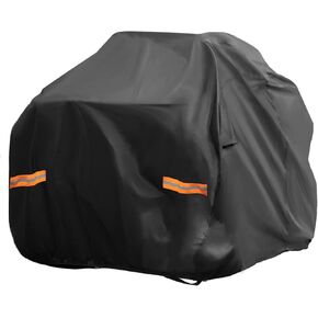 X AUTOHAUX ATV Cover 4 Wheelers Quad Cover All Weather Waterproof Outdoor Sun Rain Shade Storage Full Protection 210D-PU Black 78.74" for Polaris for Honda