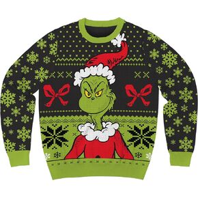 The Grinch Who Stole Christmas Dr. Seuss Holiday Sweater Licensed
