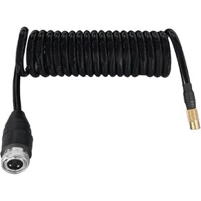 9.84ft Car Air Pump Extend Hose, PS20 Female Plug Air Compressor Hose, Rubber Tire Inflator Extension Tube, Deformation Resistant Tire Pump Hose for Car Motorcycle American Tire Nozzle