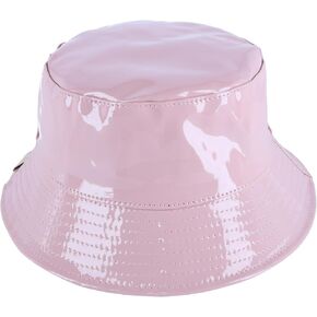 C.C Kids Girls Boys Rain Waterproof Bucket Boonie Fisherman Sun Cap Hat Rose